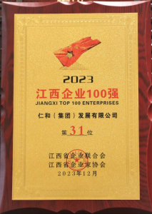 w66利来国际团连年入围江西企业100强